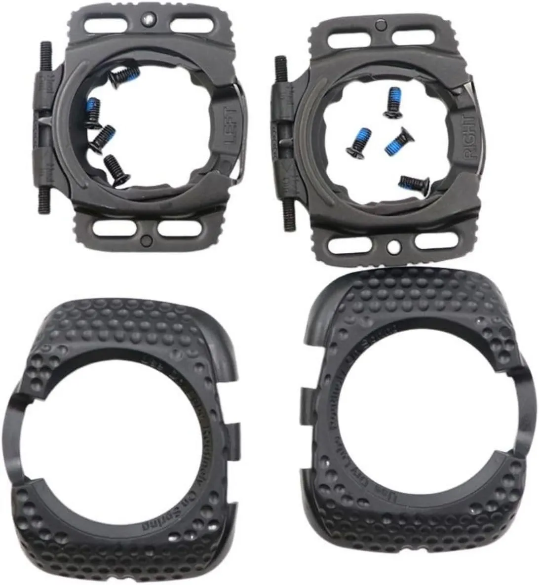 1 Pair Quick Release Cycling Shoes Cleats Self-Locking Pedal Aerodynamic for Wahoo for SpeedPlay for Zero (Black)