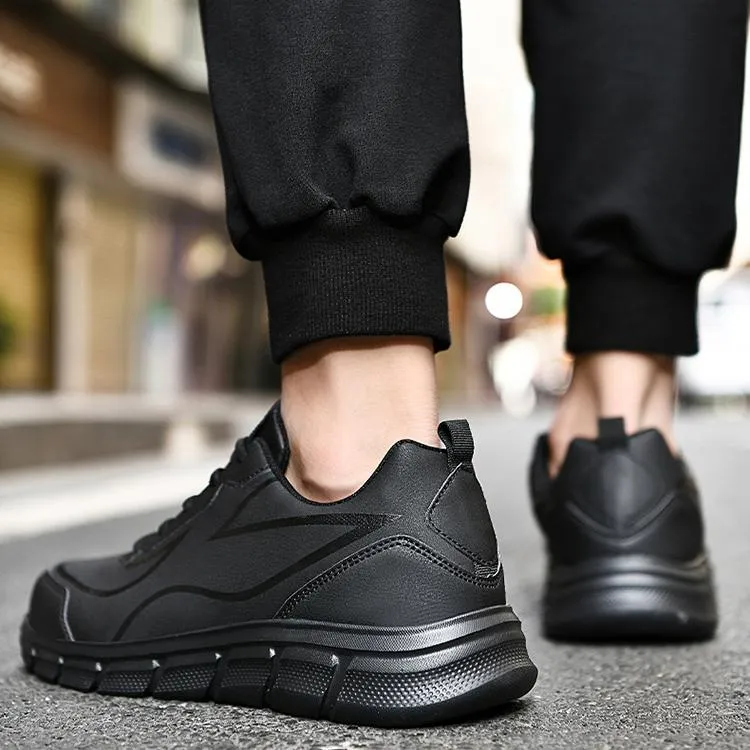 2024 WildKing Men's Leather Non-Slip Training Jogging Sneakers
