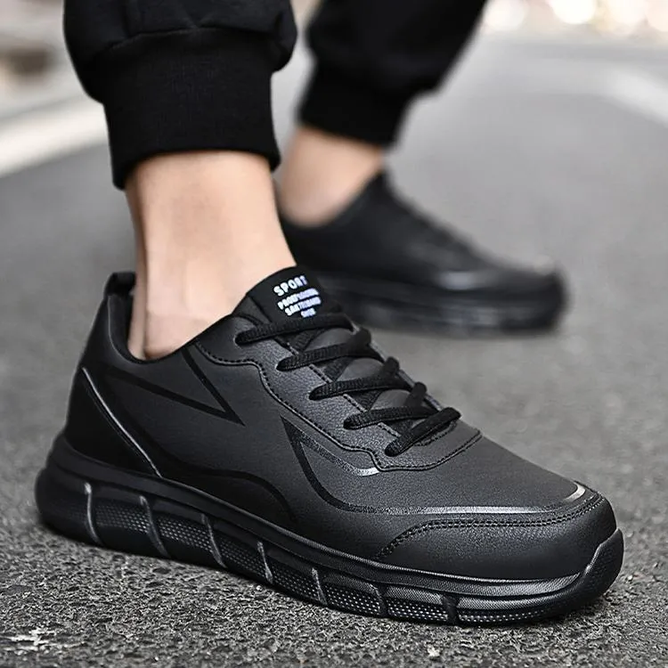 2024 WildKing Men's Leather Non-Slip Training Jogging Sneakers