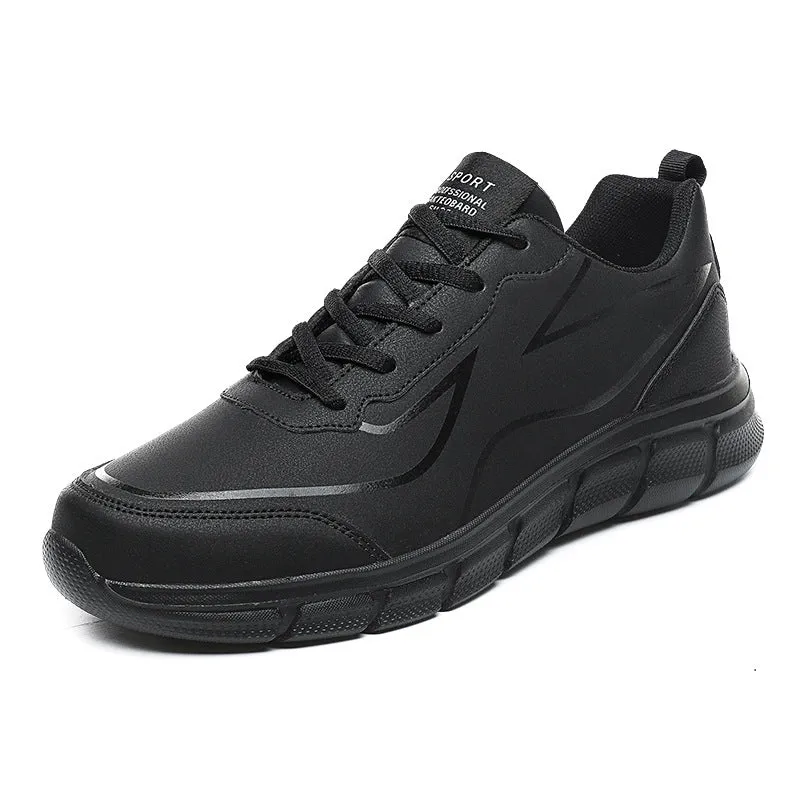 2024 WildKing Men's Leather Non-Slip Training Jogging Sneakers
