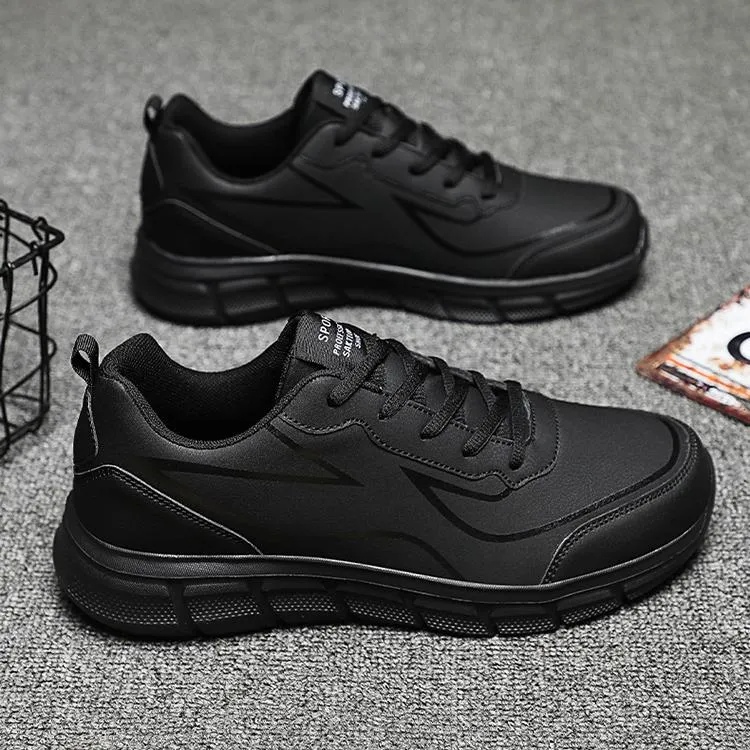 2024 WildKing Men's Leather Non-Slip Training Jogging Sneakers