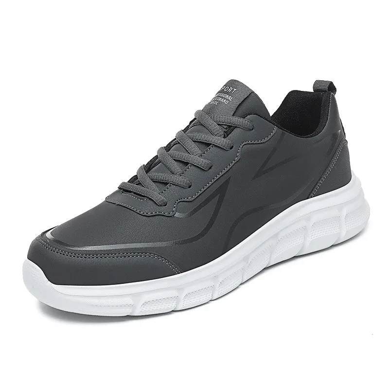 2024 WildKing Men's Leather Non-Slip Training Jogging Sneakers