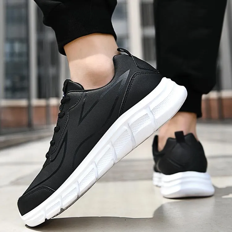 2024 WildKing Men's Leather Non-Slip Training Jogging Sneakers