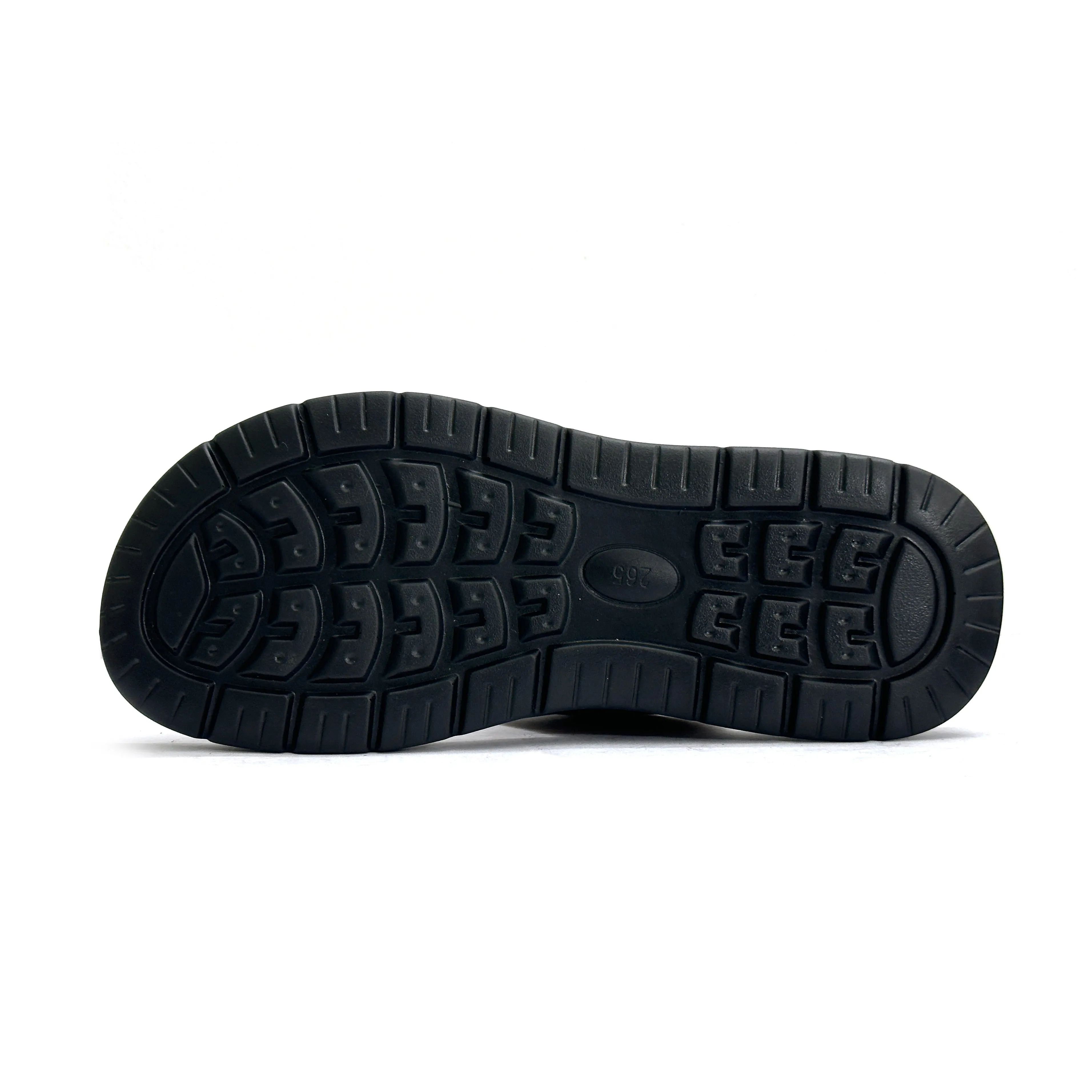 26093-Camel Genuine Cow Leather Premium High-Quality Slip-On Rubber Sandal For Men