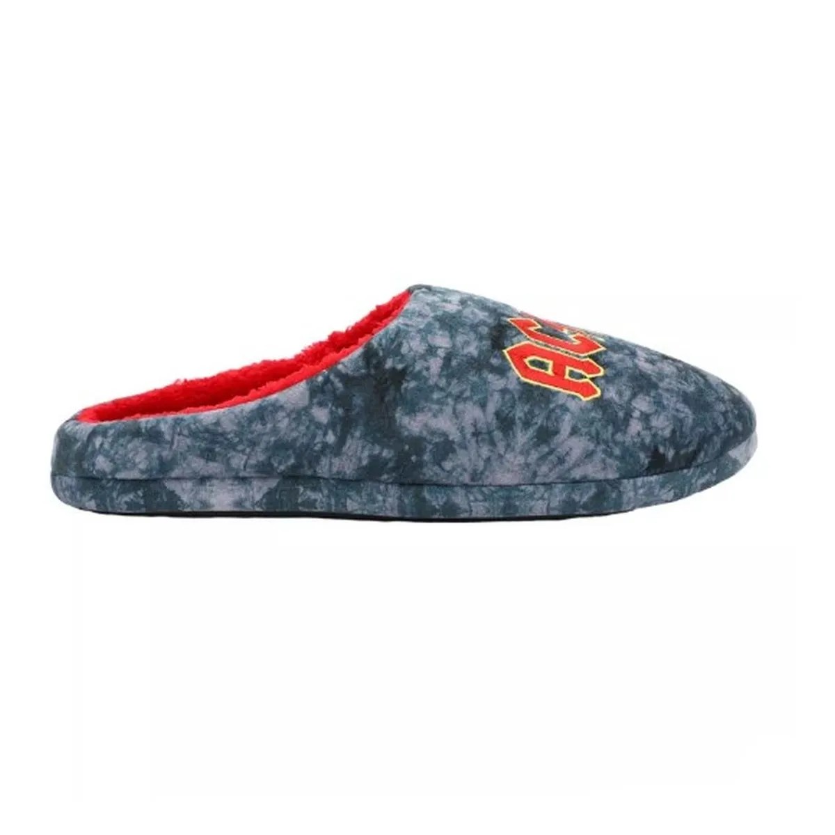 AC/DC Tie-Dye Plush Slippers