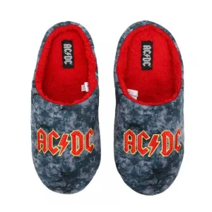 AC/DC Tie-Dye Plush Slippers