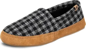 Acorn Men's Slippers with Memory Foam Insole Suede Sidewall and Rubber Outsole