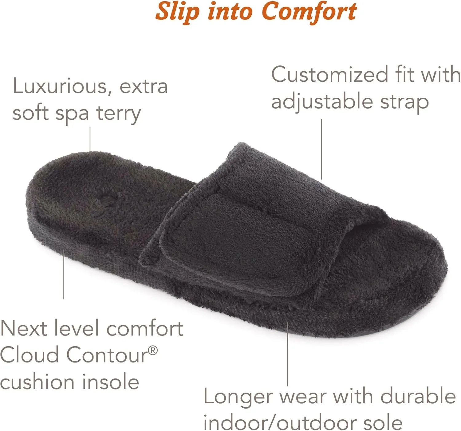 Acorn Men's Spa Slide Slipper Mn