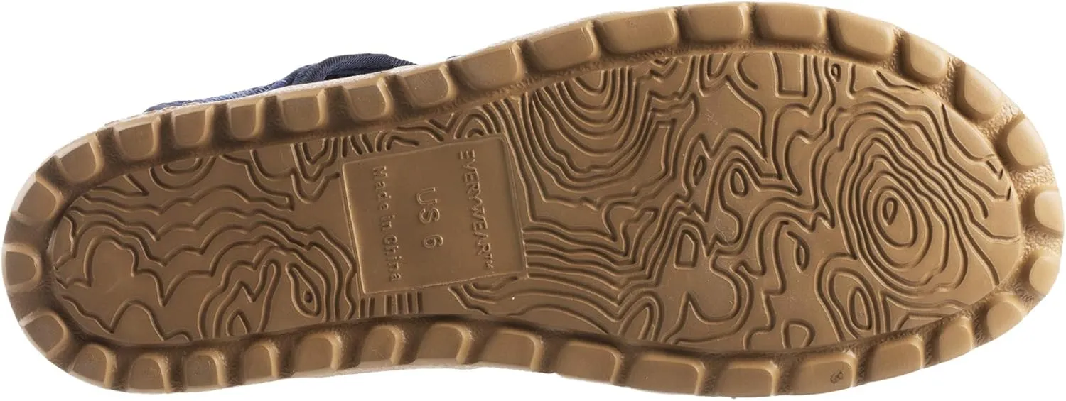 Acorn Women's Everywear Casco Sandal, lightweight with a cushioned footbed and a soft knit fabric