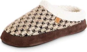 Acorn Womens Slipper with Berber Lining, Suede Siding and Durable Non-Slip Indoor/Outdoor Sole