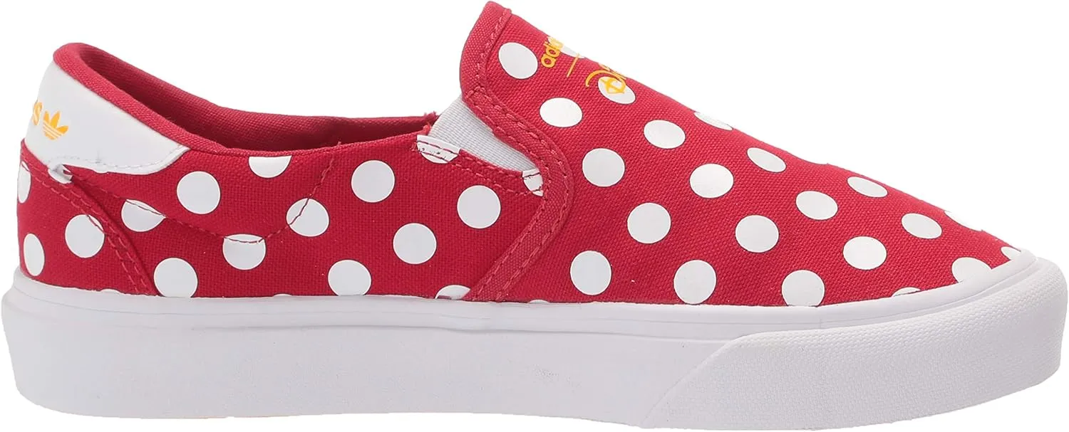 adidas Originals Unisex-Child Disney Minnie Mouse Court Rallye Slip Sneaker