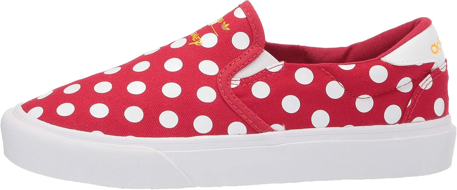 adidas Originals Unisex-Child Disney Minnie Mouse Court Rallye Slip Sneaker