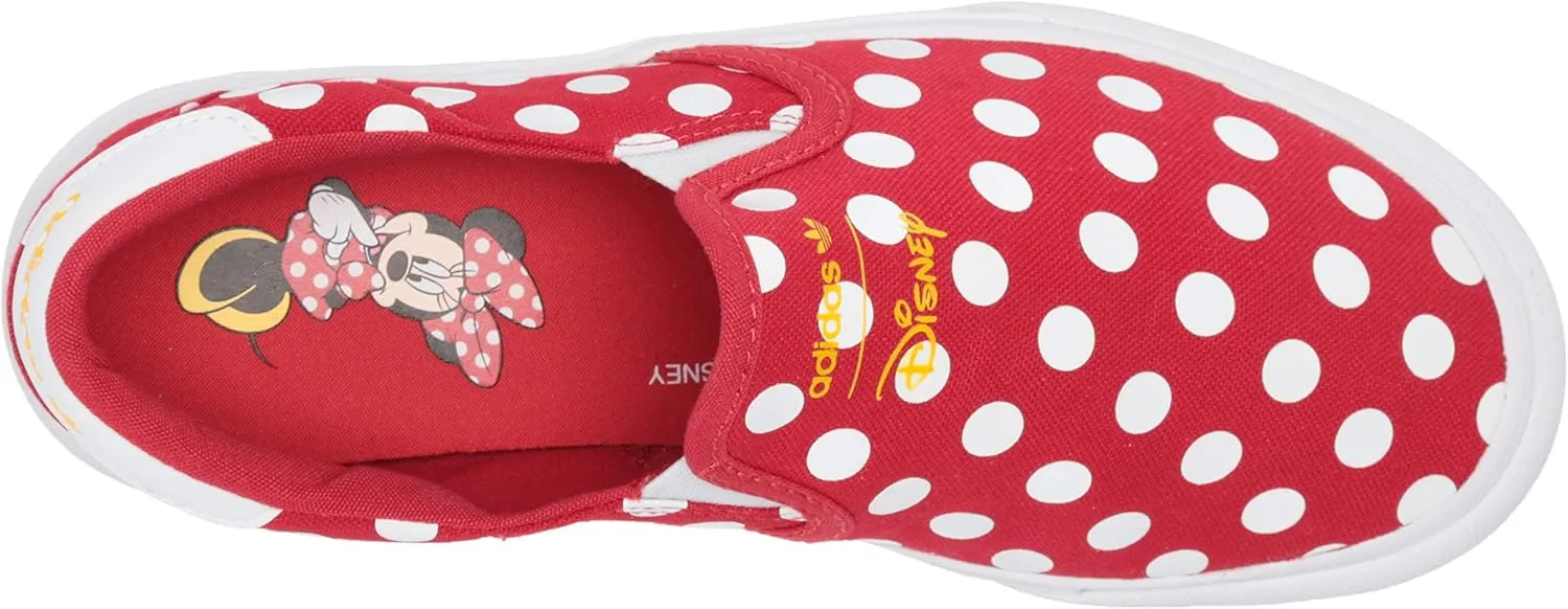adidas Originals Unisex-Child Disney Minnie Mouse Court Rallye Slip Sneaker