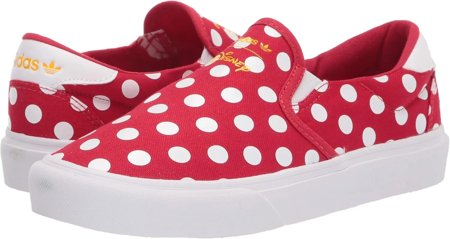 adidas Originals Unisex-Child Disney Minnie Mouse Court Rallye Slip Sneaker