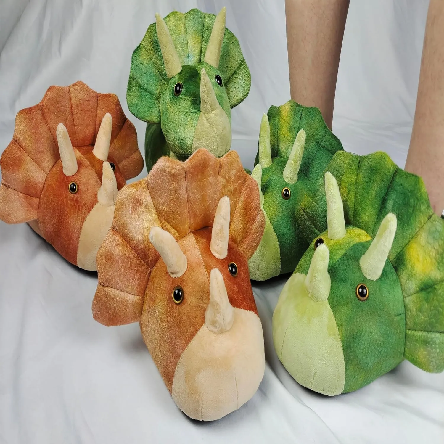 Adult warm hippo slippers, tiger, dinosaur, elephant, bee cotton slippers, animal slipper