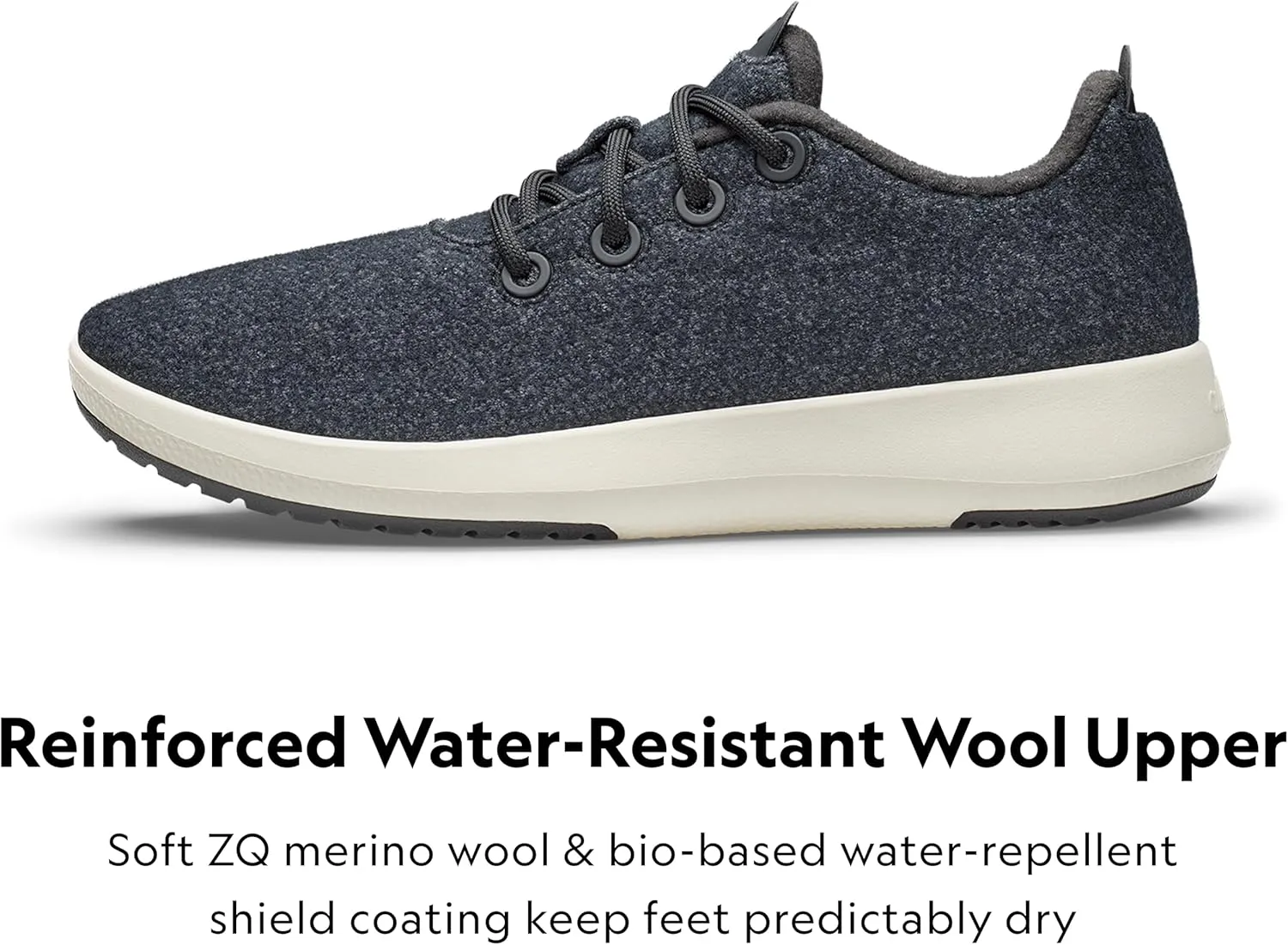 Allbirds Men’s Wool Runner Mizzles Water-Repellent Breathable Casual Walking Sneakers Made with Eco-Friendly Merino Wool