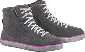 Alpinestars Women's Stella J-6 Waterproof Riding Shoes (9) (GREY/PINK)