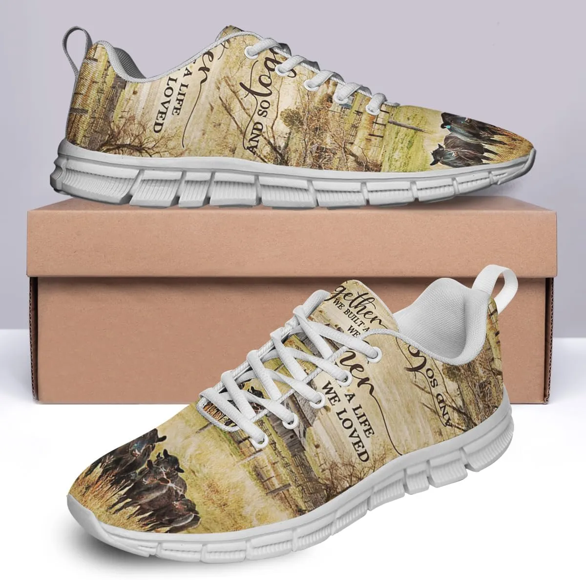 and So Together We Built A Life We Loved Shoes for Women Men Tennis Shoes 3D Print Fashion Running Sneakers
