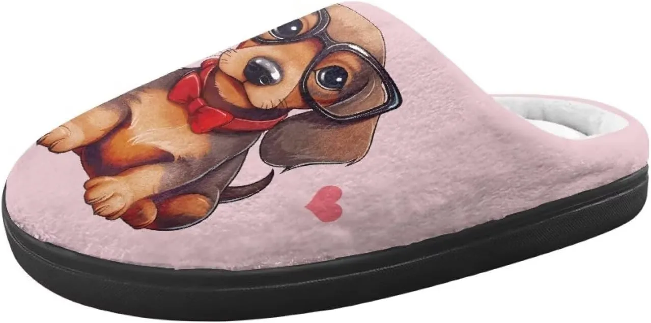 Animal Cotton Slippers for Kid Slip-On Plush Slippers Breathable Comfort Cozy Outdoor Bedroom Plush Slipper for Kids