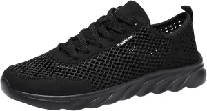 Athletic Fashion Sneakers for Men Breathable Elastic Fly Woven Mesh Sneaker Men's Stylish Lightweight Sneakers