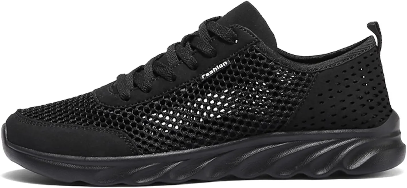 Athletic Fashion Sneakers for Men Breathable Elastic Fly Woven Mesh Sneaker Men's Stylish Lightweight Sneakers