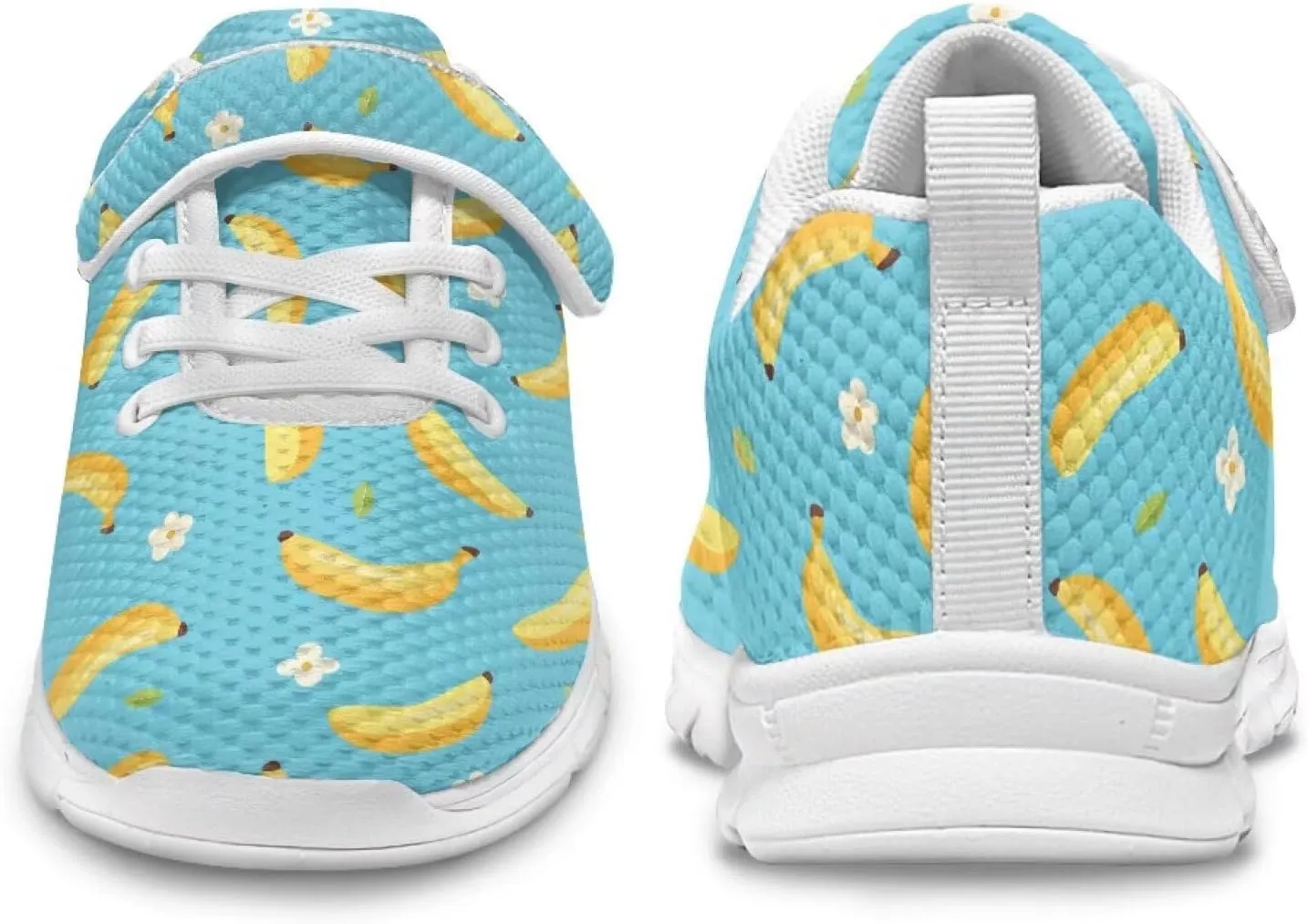 Athletic Sneaker for Boys,Girls Non-Slip Mesh Sneakers with White Sole,Children's Single Buckle Sneakers as Gifts