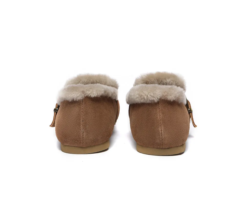 AUSTRALIAN SHEPHERD® UGG Women Shearling Lined Suede Slippers Mona