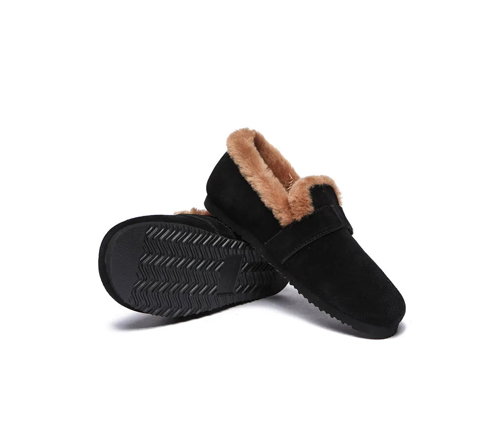 AUSTRALIAN SHEPHERD® UGG Women Shearling Lined Suede Slippers Mona