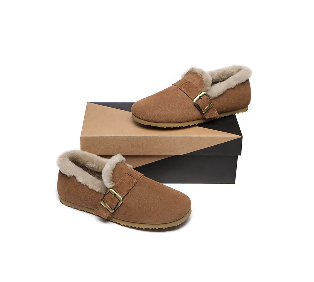 AUSTRALIAN SHEPHERD® UGG Women Shearling Lined Suede Slippers Mona
