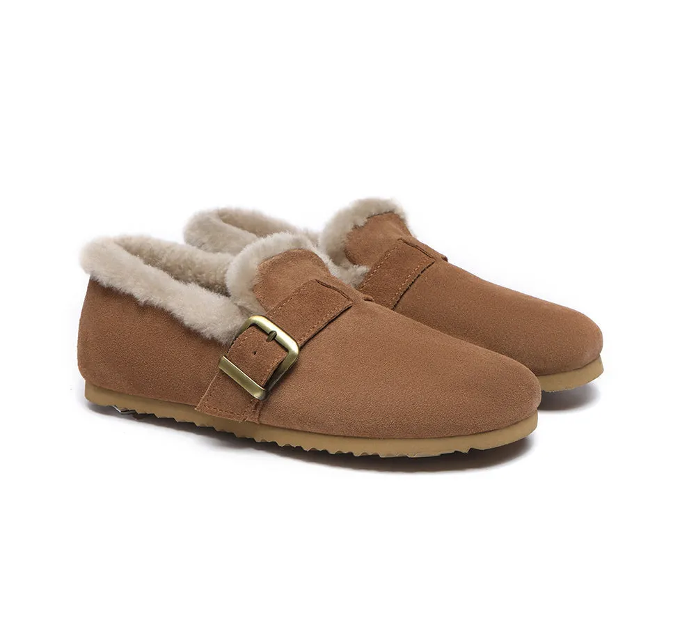AUSTRALIAN SHEPHERD® UGG Women Shearling Lined Suede Slippers Mona