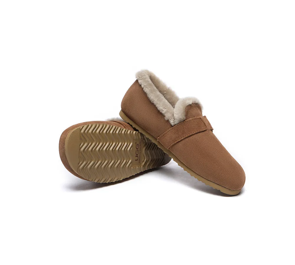 AUSTRALIAN SHEPHERD® UGG Women Shearling Lined Suede Slippers Mona