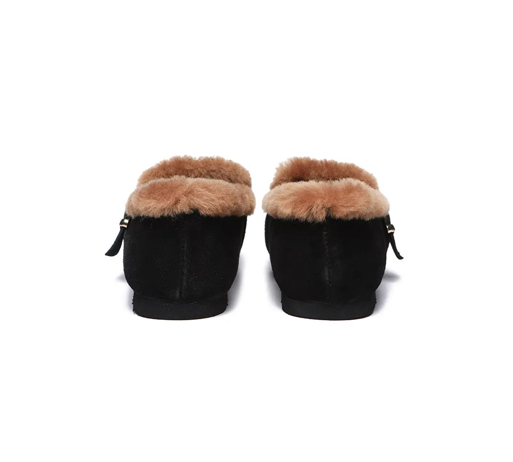 AUSTRALIAN SHEPHERD® UGG Women Shearling Lined Suede Slippers Mona