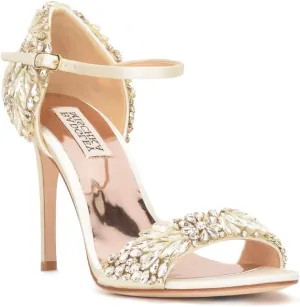 Badgley Mischka Women's Tampa Embellished Heel Evening Shoe Heeled-Sandals
