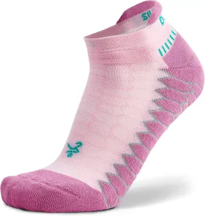 Balega Unisex Adult Silver Compression Fit Performance No Show Athletic Running Socks (1 Pair), Super Pink, Medium