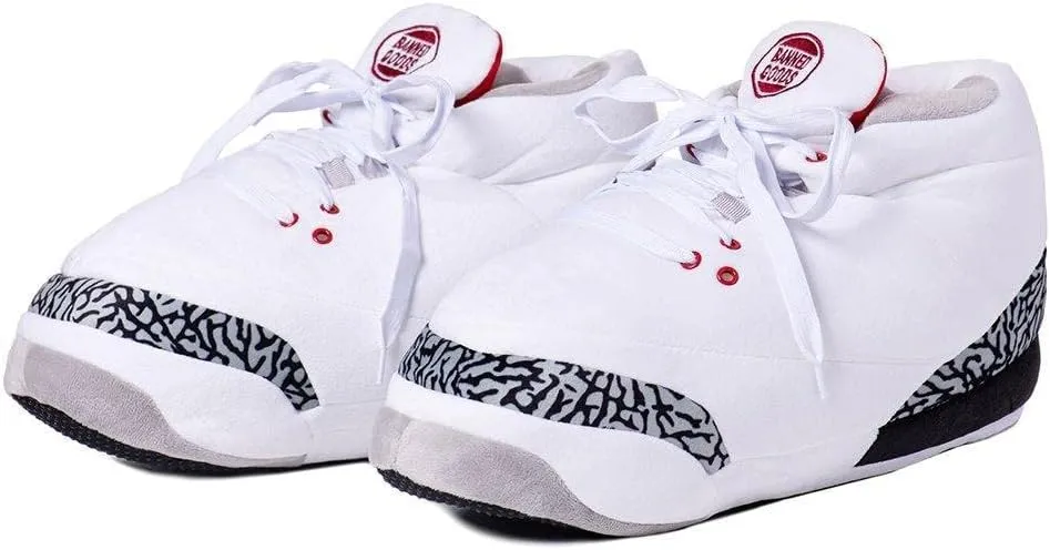 Banned Goods Sneaker Slippers - CEMENT Collection Unisex One-Size