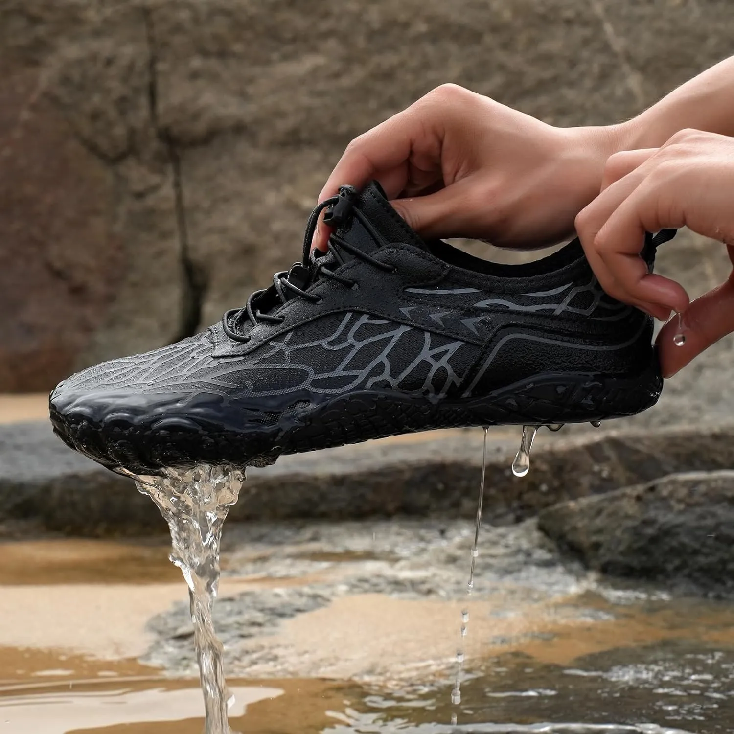 Barefoot Shoes Women Men, Unisex Waterproof Non Slip Hiking Shoes, Wide Toe Walking Hike Barefoot Footwear Shoes