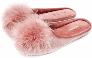 BCTEX COLL Women's Cozy Velvet Memory Foam House Slipper, Ladies Fuzzy Bedroom Slipper Non-slip Sole