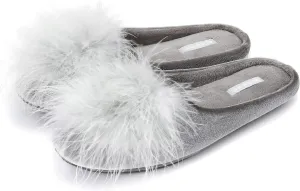 BCTEX COLL Women's Cozy Velvet Memory Foam House Slipper, Ladies Fuzzy Bedroom Slipper Non-slip Sole