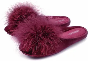 BCTEX COLL Women's Cozy Velvet Memory Foam House Slipper, Ladies Fuzzy Bedroom Slipper Non-slip Sole