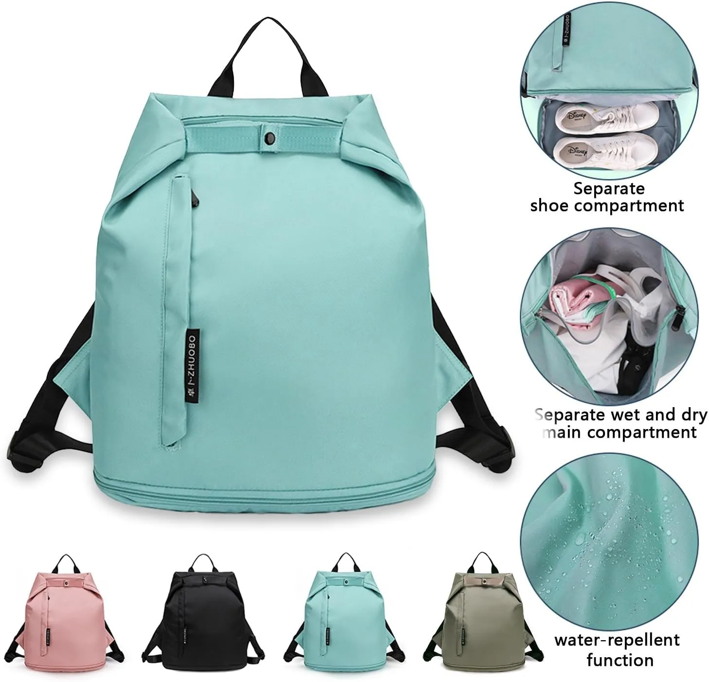 Beach bag, Swimming Equipment Backpack Bag,Beach Backpack,Sports Duffel Bags,Pool Bag With Wet & Dry Compartments for Swimsuit and Shoe Compartments,Wet Dry Bag for Dirty Yoga Gym Clothes
