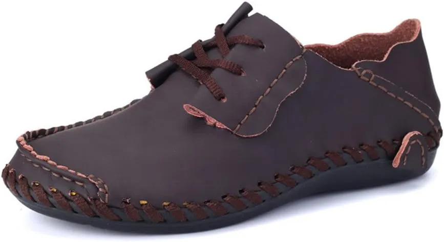 BIFINI Mens Fashion Outdoor Cowhide Driving Moccasins Shoes