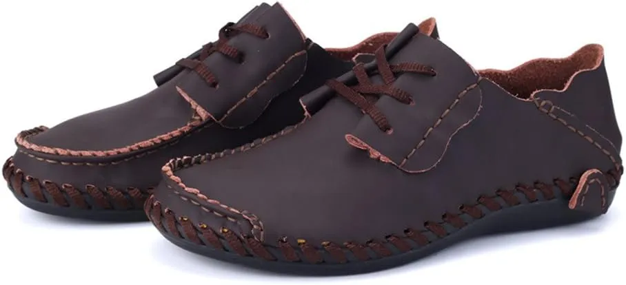 BIFINI Mens Fashion Outdoor Cowhide Driving Moccasins Shoes