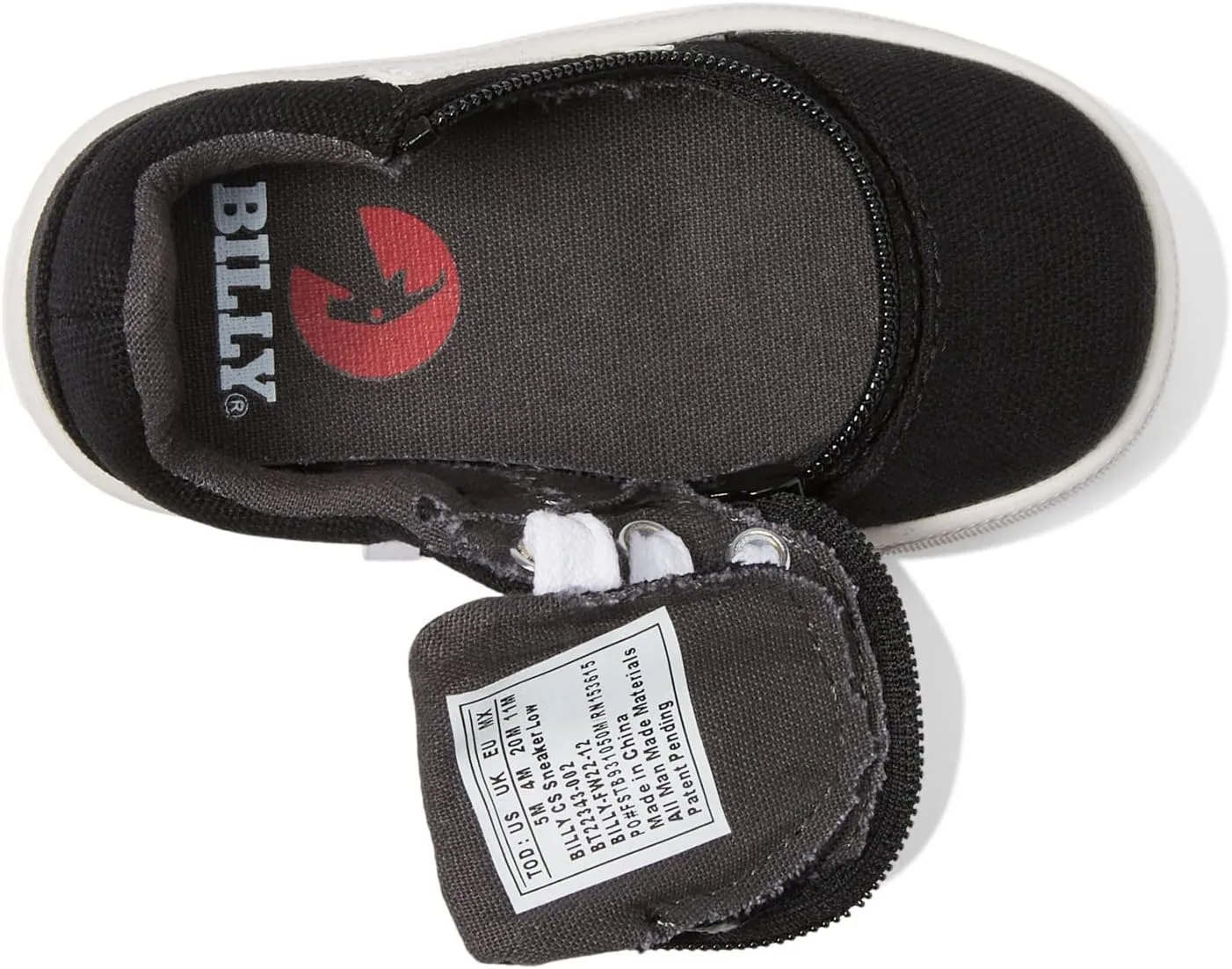BILLY Footwear CS Sneaker Low Shoes for Kids – Ideal for Little Kids and Big Kids – Canvas Upper – Round Toe