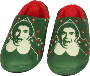 Bioworld Elf The Movie Buddy Christmas Holiday Unisex Memory Foam House Slippers For Women Men (Small/Medium)