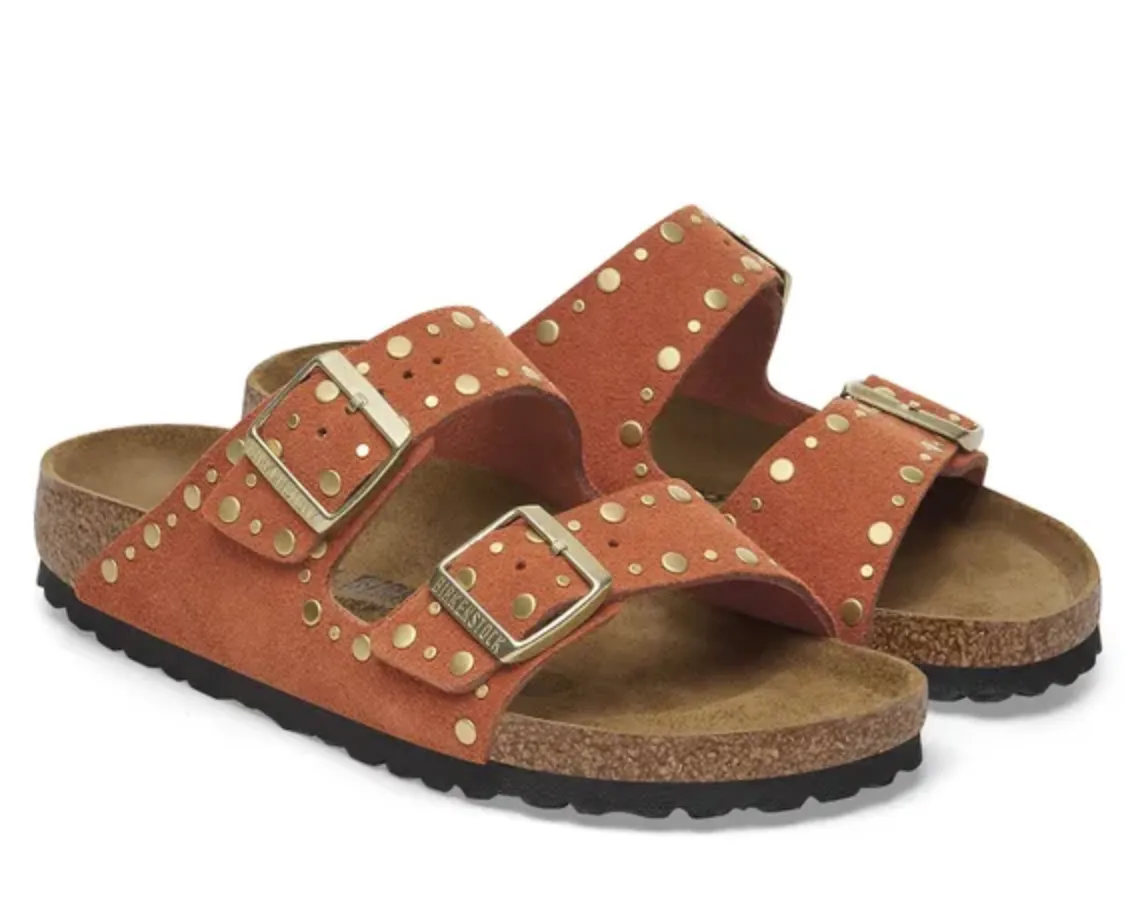 Birkenstock Arizona Rivet Dark Rust Sandals