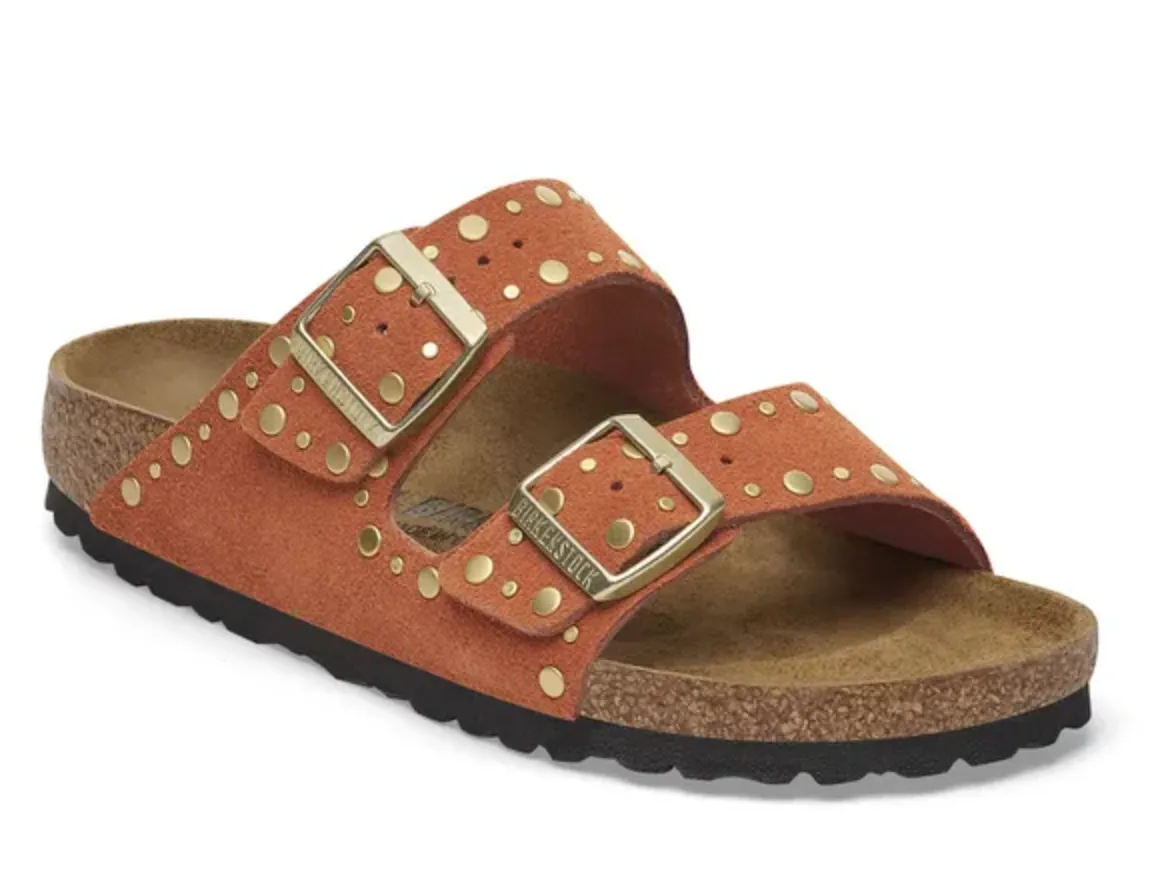 Birkenstock Arizona Rivet Dark Rust Sandals