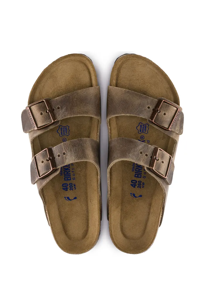 Birkenstock Arizona Soft Footbed Regular Width in Tobacco Brown