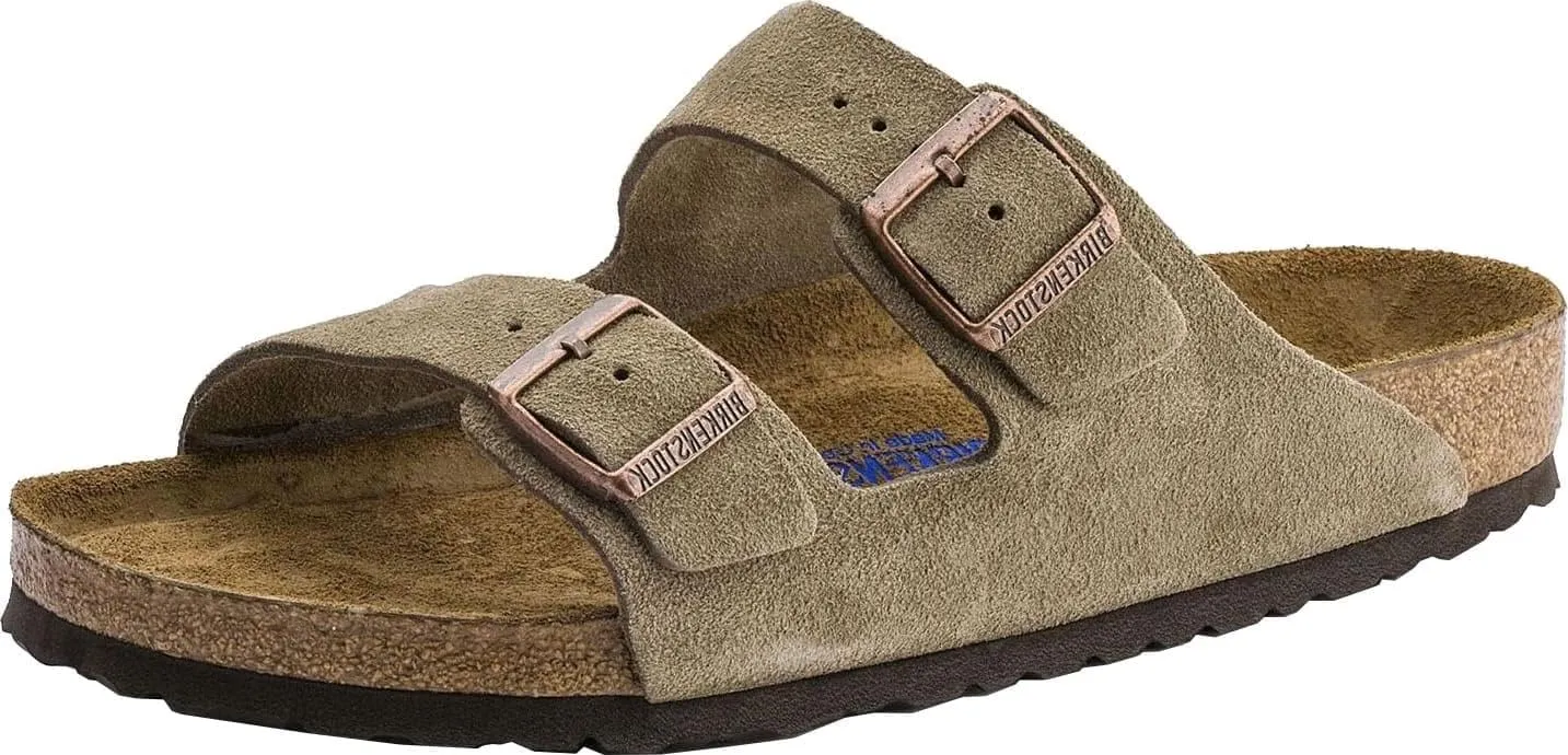 Birkenstock Men's Suede Soft Footbed Arizona Sandal