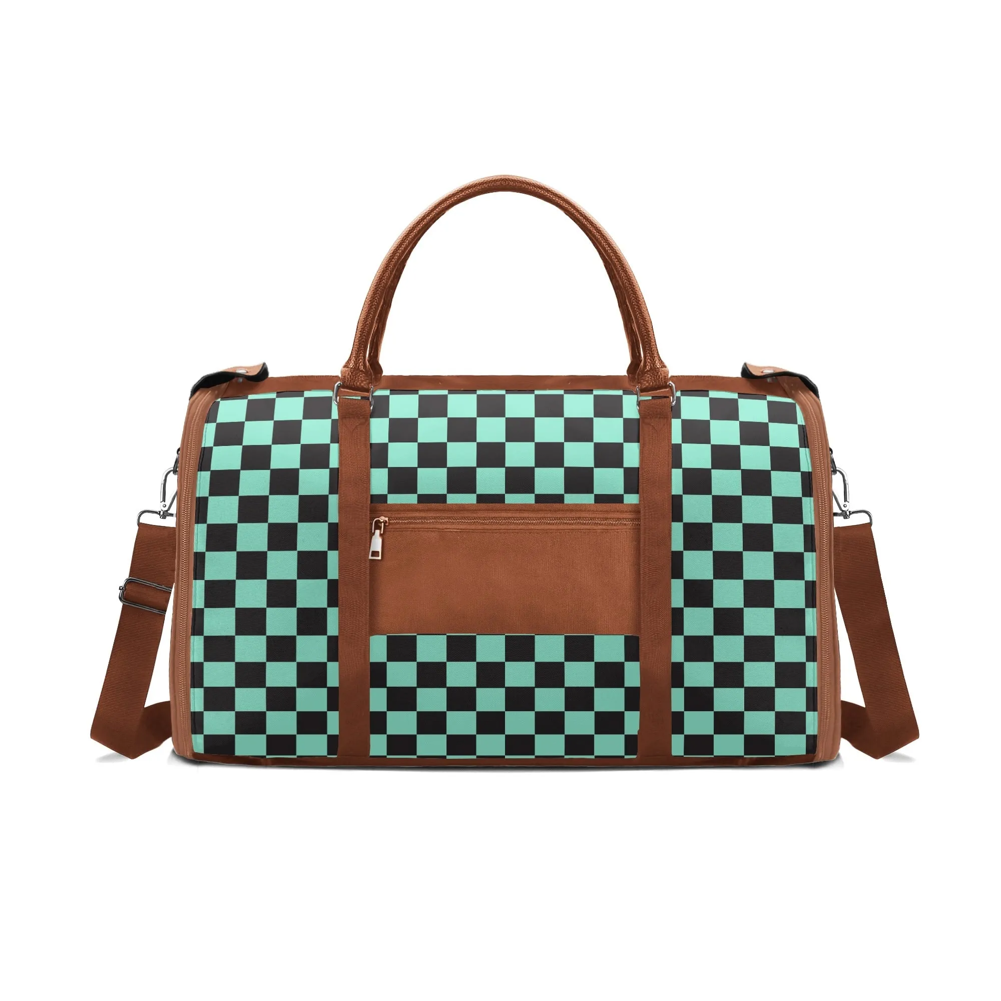 Black Check Chic Collection | Fold & Go Weekender Duffle Bag – Built Tough, Packs Light