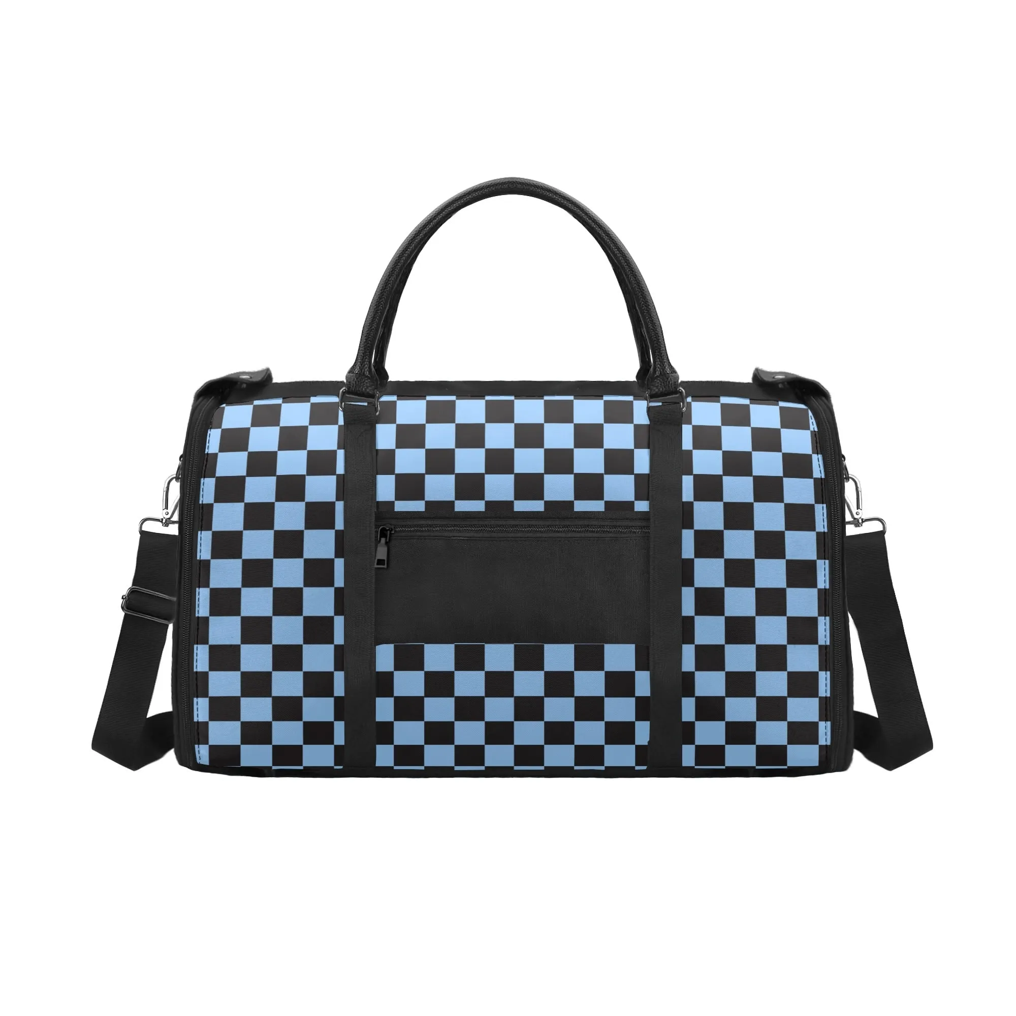 Black Check Chic Collection | Fold & Go Weekender Duffle Bag – Built Tough, Packs Light